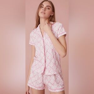 Roller Rabbit Pink Patterned Women's Pajama Set